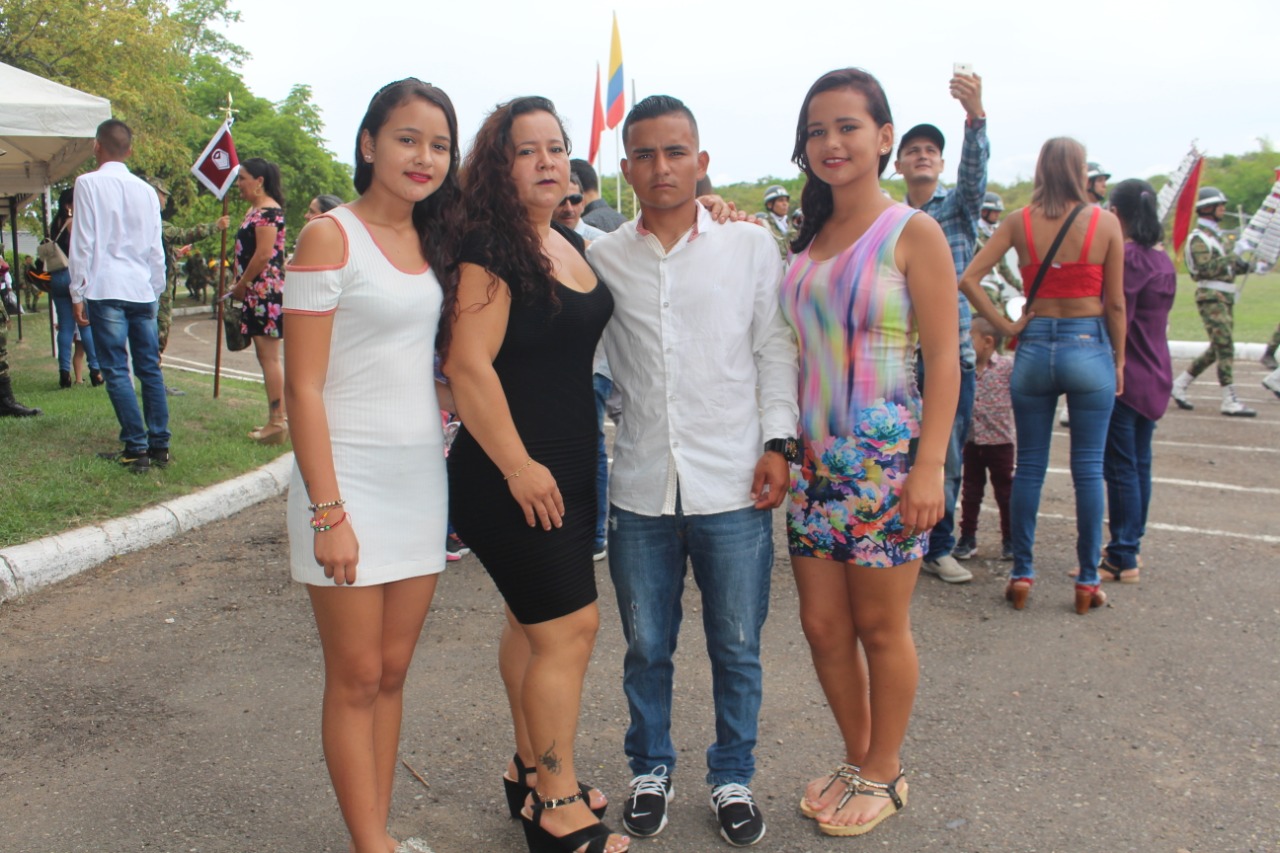 Helen Gulumá, Jeimy Gulumá, Juan Manuel Gutiérrez Gulumá y  Alexandra Gutiérrez.